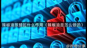 辣椒油放醋起什么作用（辣椒油是怎么做的）