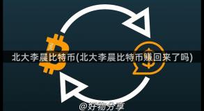 北大李晨比特币(北大李晨比特币赚回来了吗)