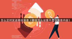 怎么定时发送微信消息（微信怎么设置不显示消息内容）