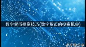 数字货币投资技巧(数字货币的投资机会)