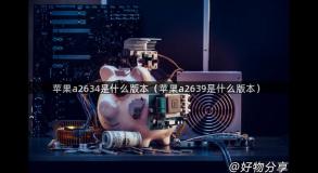 苹果a2634是什么版本（苹果a2639是什么版本）