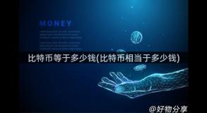 比特币等于多少钱(比特币相当于多少钱)