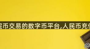 支持人民币交易的数字币平台,人民币充值比特币