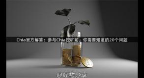 Chia官方解答：参与Chia挖矿前，你需要知道的20个问题