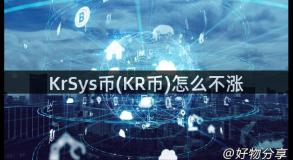 KrSys币(KR币)怎么不涨