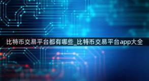比特币交易平台都有哪些_比特币交易平台app大全