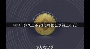 nest币多久上币安(怎样把区块链上币安)