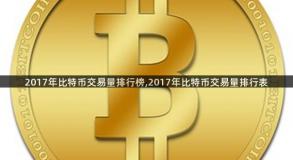 2017年比特币交易量排行榜,2017年比特币交易量排行表