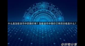 什么是加密货币中的限价单？加密货币中限价订单的功能是什么？