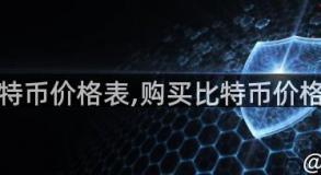 购买比特币价格表,购买比特币价格是多少