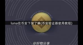 luna在币安下架了嘛(币安验证器使用教程)