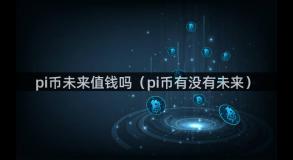 pi币未来值钱吗（pi币有没有未来）