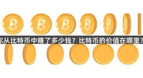 你从比特币中赚了多少钱？比特币的价值在哪里？