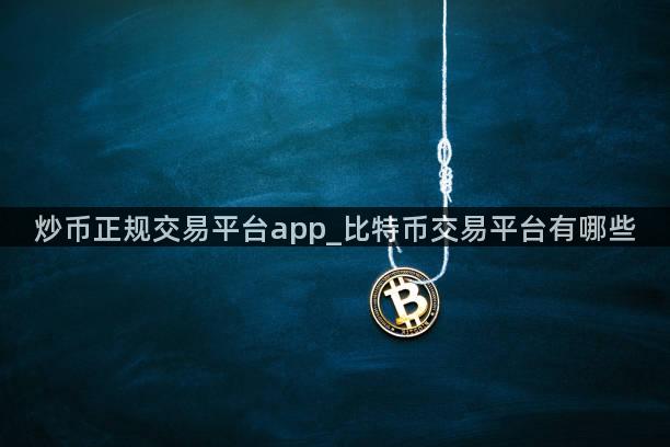 炒币正规交易平台app_比特币交易平台有哪些