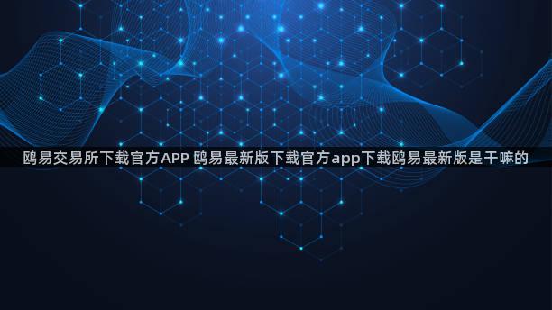 鸥易交易所下载官方APP 鸥易最新版下载官方app下载鸥易最新版是干嘛的