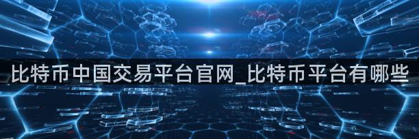 比特币中国交易平台官网_比特币平台有哪些