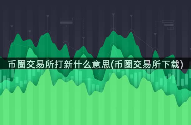 币圈交易所打新什么意思(币圈交易所下载)