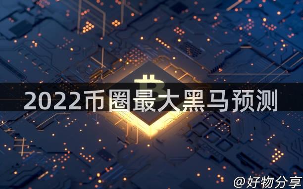 2022币圈最大黑马预测