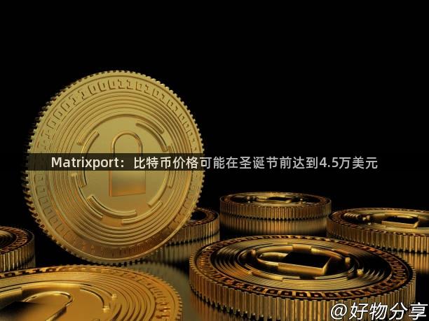 Matrixport：比特币价格可能在圣诞节前达到4.5万美元