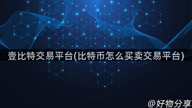 壹比特交易平台(比特币怎么买卖交易平台)