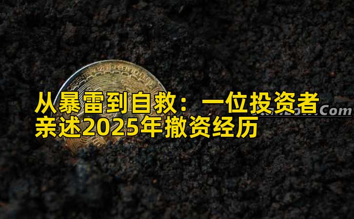 从暴雷到自救：一位投资者亲述2025年撤资经历
