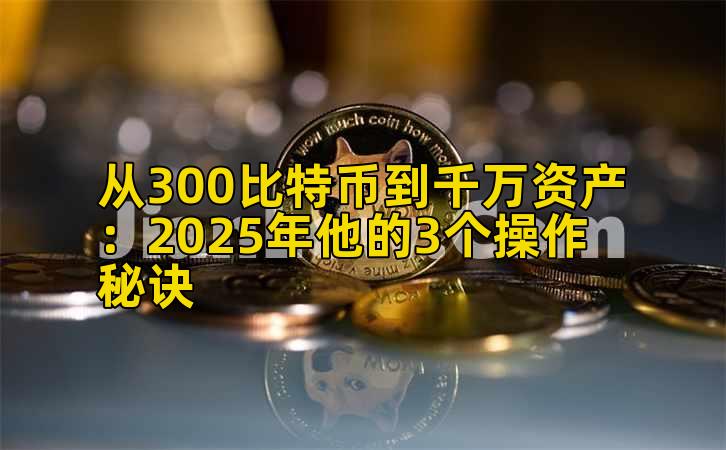 从300比特币到千万资产：2025年他的3个操作秘诀