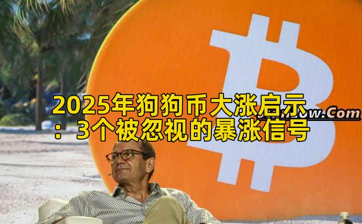 2025年狗狗币大涨启示：3个被忽视的暴涨信号