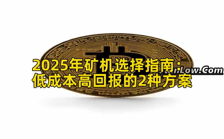 2025年矿机选择指南：低成本高回报的2种方案