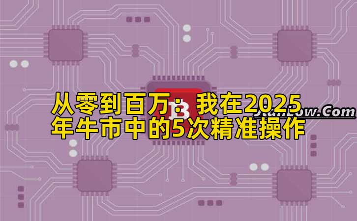 2026年行情分析：我在2025年牛市中的5次精准操作