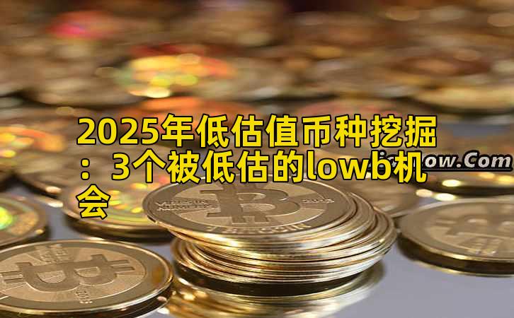 2025年低估值币种挖掘：3个被低估的lowb机会
