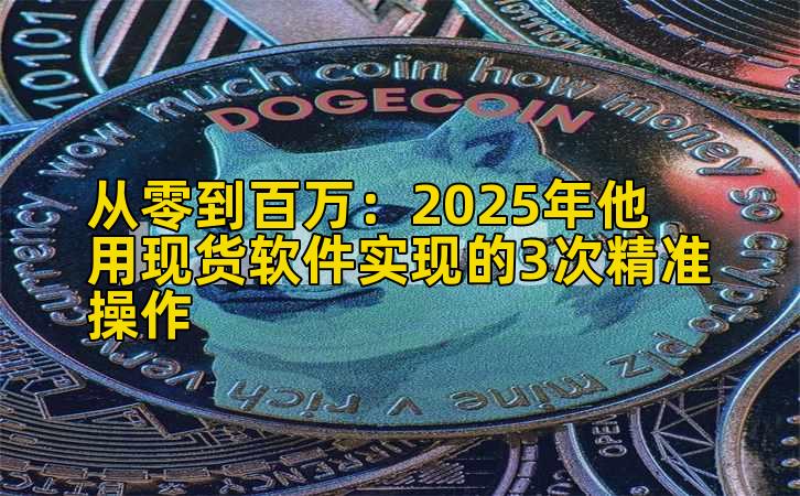 从零到百万：2025年他用现货软件实现的3次精准操作