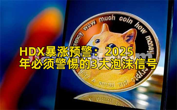 HDX暴涨预警:2025年必须警惕的3大泡沫信号