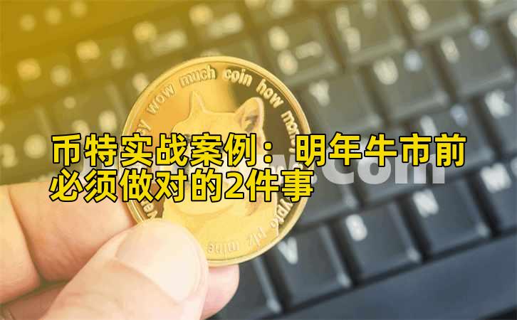 币特实战案例：明年牛市前必须做对的2件事