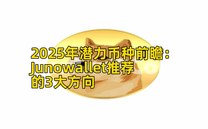 2025年潜力币种前瞻：Junowallet推荐的3大方向