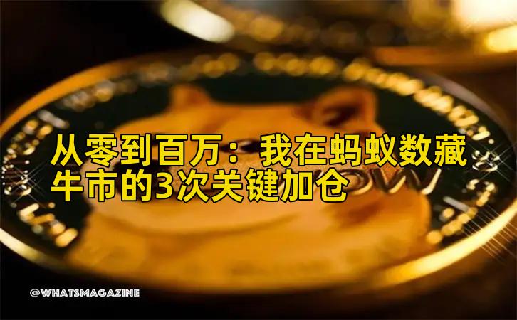 2026年行情分析：我在蚂蚁数藏牛市的3次关键加仓