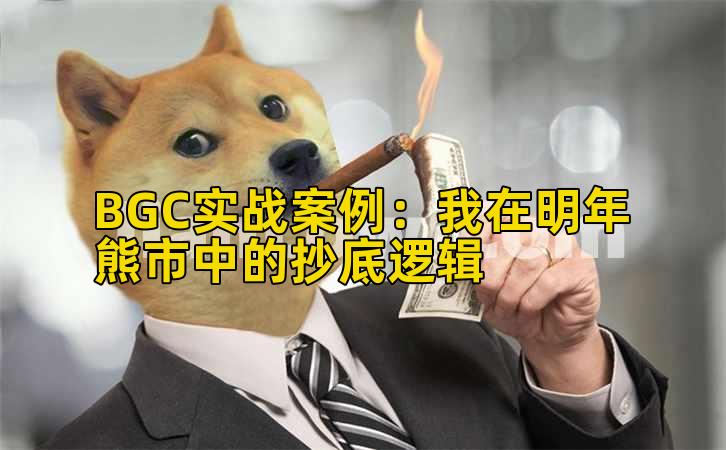 BGC实战案例:我在明年熊市中的抄底逻辑