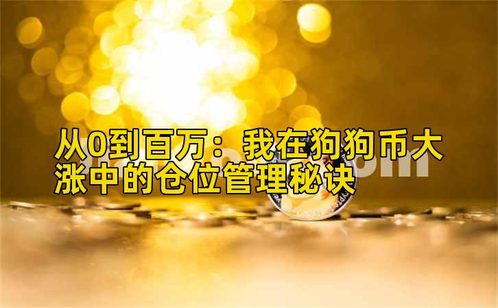 从0到百万：我在狗狗币大涨中的仓位管理秘诀