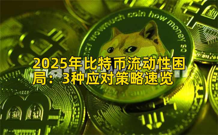 2025年比特币流动性困局：3种应对策略速览