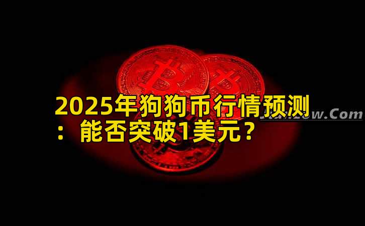 2025年狗狗币行情预测：能否突破1美元？