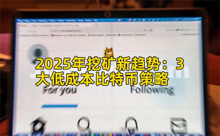 2025年挖矿新趋势：3大低成本比特币策略