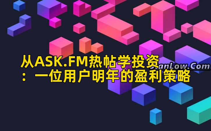 从ASK.FM热帖学投资：一位用户明年的盈利策略