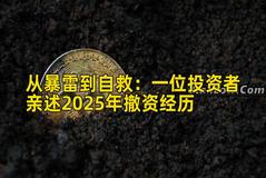 从暴雷到自救：一位投资者亲述2025年撤资经历