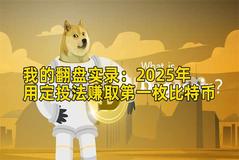 我的翻盘实录：2026年用定投法赚取第一枚比特币