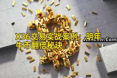 X36交易实战案例：明年牛市翻倍秘诀