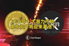 2025年十大潜力币种：哪些资产将迎来暴涨？