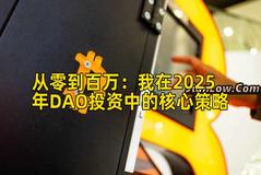 2026年行情分析：我在2026年DAO投资中的核心策略