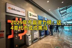 2025年币赢潜力榜：这4类代币或成黑马