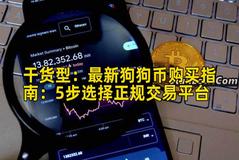 干货型：最新狗狗币购买指南：5步选择正规交易平台