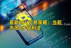 最新BSV交易策略：当前市场5步获利法