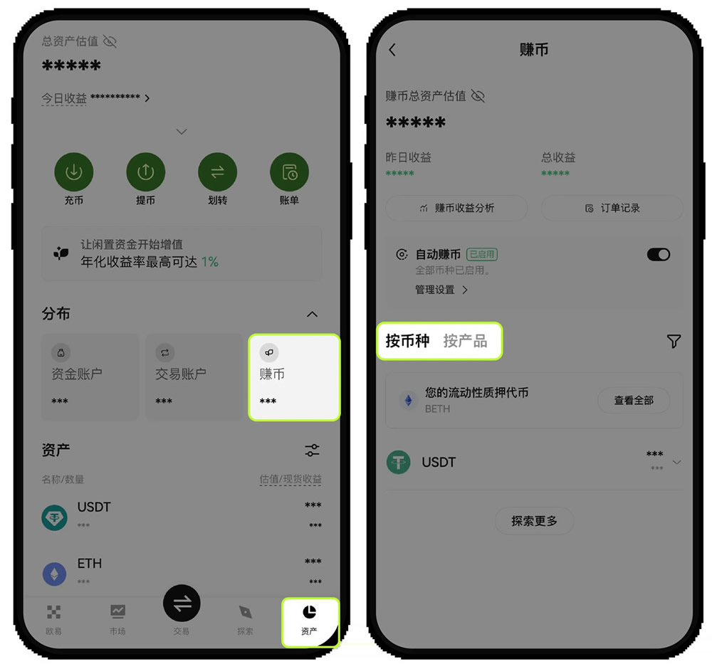 OKX活期简单赚币赎回入口